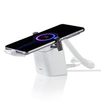 Soporte de Escritorio para Teléfono de Aleación de Aluminio de Alta Calidad con Interfaz USB-C, Alarma Antirrobo y Funciones de Carga para Móviles y iPad