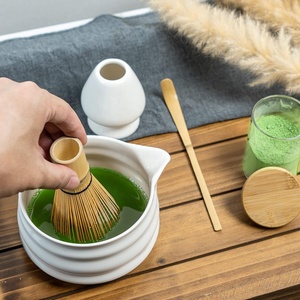 Juego de Matcha OEM Hecho a Mano con Batidor de Bambú Chasen, Tazón Japonés, Cuchara y Soporte para Batidor, Personalizado para Ceremonia - Product Image 5