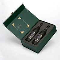 Boîte cadeau en carton écologique personnalisée de luxe, laminage mat, revêtement UV, emballage haut de gamme 4 couleurs pour vin, bougies, cadeaux