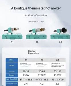 Machine de soudage par fusion bout à bout pour tuyaux HDPE et PP, 20~110MM - Product Image 3