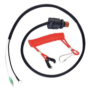 Interrupteur d'arrêt d'urgence pour moteur hors-bord Yamaha, cordon de traction de 75 cm, clé pour remplacement et réparation, accessoire pour moteur à essence - Product Image 2