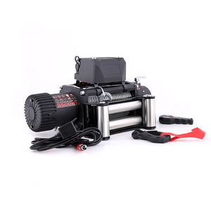 Fuoristrada 4 x4 Winche Electrico Para 4x4 avverte l'argano con il motore 12V dell'argano della corda d'acciaio 9500lbs telecomando - Product Image 1