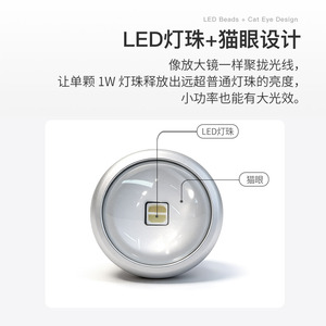 Smart <b>Sensor</b> Cabinet <b>Lights</b> Magnetic Install <b>LED</b> Downlight Matte Finish Easy Installation 3 Modes <b>Light</b> Sensing Human Detection - Product Image 4
