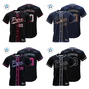 Maillot de baseball personnalisé avec drapeau américain, impression par sublimation, boutons intégraux, étoiles et rayures, uniforme de baseball pour hommes, jeunes et équipes - Product Image 2