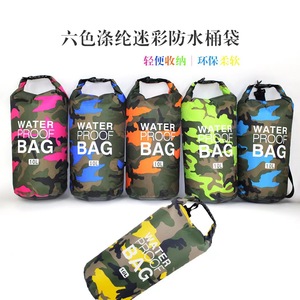 Sac étanche camouflage en PVC 14 pouces, portable, multifonctionnel, unisexe, pour la natation en plein air - Product Image 4