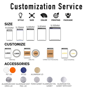ผู้ผลิตขวดพลาสติก ขายส่ง กระป๋องเค้กใสเปล่า บรรจุภัณฑ์กระป๋อง 150 มล. 250 มล. 4 ออนซ์ 6 ออนซ์ 8 ออนซ์ บรรจุภัณฑ์อาหาร PET แบบกล่อง - Product Image 2