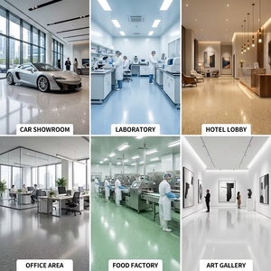 Rivestimento <span class=keywords><strong>per</strong></span> <span class=keywords><strong>Pavimenti</strong></span> Autolivellante in Resina Epossidica con Sabbia Colorata, Alta Lucentezza, Resistente agli Agenti Chimici, Vernice Decorativa al Quarzo Senza Giunti <span class=keywords><strong>per</strong></span> Interni - Product Image 4