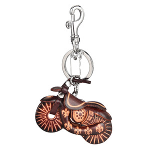 <span class=keywords><strong>Llavero</strong></span> de cuero rojo para motocicleta al por mayor, <span class=keywords><strong>llavero</strong></span> de cuero PU hecho a mano, elegante amuleto de motocicleta para bolsos o regalos - Product Image 6