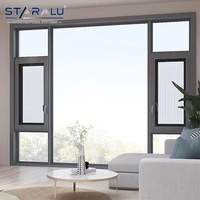 Ventana Abatible de Aluminio Moderna Hecha a Medida con Sistema de Cierre Multipunto de Alta Resistencia para la Seguridad de Viviendas Residenciales
