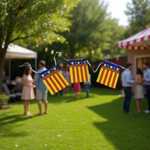 Valencia Banner 14x21cm 10m 18pcs Flag String Decorations - Product Image 2