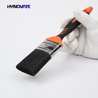 Prix d'usine Pas Cher DIY Industrie Noir PET/Filament Conique Caoutchouc et Plastique Manche Orange Pinceau