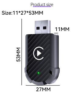 2 in 1Carplay Wireless <b>Adapter</b> Low Latency Wired to Wireless CarPlay for iOS 10+ / Android 11+ - Product Image 2