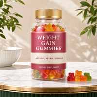 Gummies personnalisées pour la prise de poids - Formule végétalienne naturelle, mélange coloré, vente en gros OEM