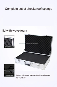 Tùy Chỉnh Lớn Bạc Màu Đen Nhôm Công Cụ Mang Hộp Nhiệm Vụ Nặng Nề Lưu Trữ Cặp Nhôm Trường Hợp - Product Image 5