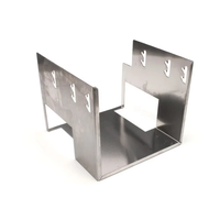 Fabrication sur mesure de tôles en acier inoxydable, découpe laser, supports métalliques estampés avec traitement de pliage
