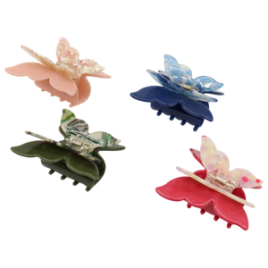 ODM/OEM Nouvelle pince à cheveux française en acétate, papillon ajouré, pince à griffe simple, élégante et haut de gamme - Product Image 5