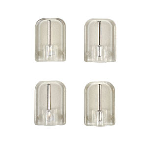 LOT DE 4 HOOKS ADHÉSIFS POUR RIDEAUX TRANSPARENTS - Product Image 1