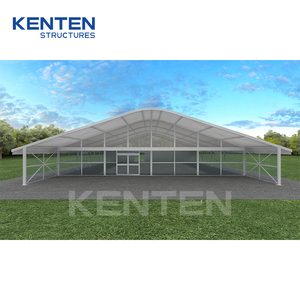 Tenda KENTEN per Progetti di Mensa, Grande Struttura in Vetro per Esterni, Tenda Permanente Curva per Catering e Caffetteria con Aria Condizionata - Product Image 5