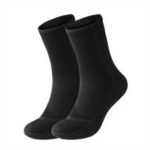 Calcetines de <span class=keywords><strong>Buceo</strong></span> Negros de Neopreno de 3 mm con Partículas Antideslizantes en la Suela, Botines y Calcetines Impermeables para Deportes Subacuáticos - Product Image 2