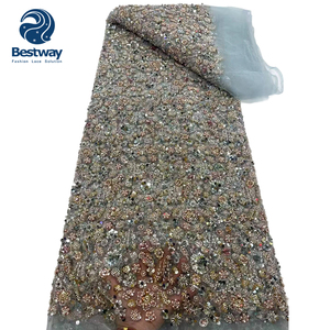 Mới Đến Ren Vải Hạt Thêu Dệt Số Lượng Lớn Pháp Vải Ren Cho Đảng - Product Image 4