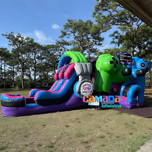 Château gonflable sur le thème des jeux vidéo, château gonflable géant pour fête, château gonflable ou combo pour fête d'enfants - Product Image 3