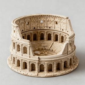 Statuette in Resina dell'Antica Roma, Colosseo, Artigianato in Resina, Statua in Poliresina per Commemorazioni di Veterani, Accademie, Società Storiche - Product Image 1