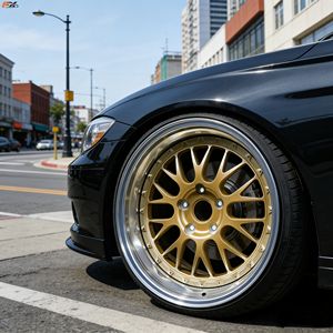 Rines 5*114.3 de 17-24 Pulgadas, Cóncavos, de Aleación de Aluminio Cromado, Forjados a Medida para Porsche, BMW E46, E36, E90, F30 - Product Image 3