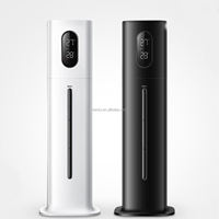 Humidificateur ultrasonique électrique en plastique 8L sur pied avec grand réservoir d'eau, réglages ajustables, silencieux pour la maison, le bureau et les hôtels
