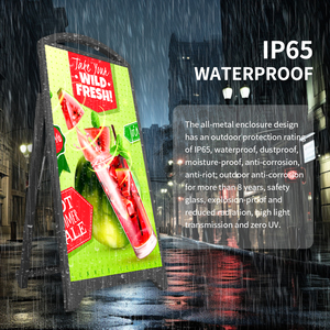 5000 Nits Brightness P3 43 Inch Outdoor LED/LCD Digital Signage Display IP65 Rating Floor Standing Movable Totem Cloud-Based CMS - Product Image 2