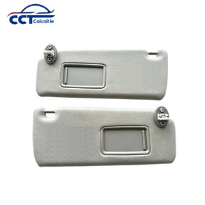 Pare-soleil en matériau PU avec lumière LED et miroir de courtoisie pour Land Cruiser 08-19 LC200, pare-soleil de voiture, accessoires intérieurs - Product Image 2