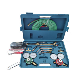 Kit de herramientas de soldadura y corte Cfweld estilo americano con manómetros de oxígeno y acetileno, manguera y dispositivo antirretorno de llama para acetileno y propano - Product Image 2