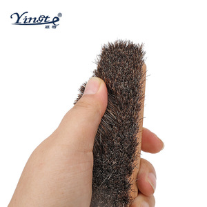 Yinste Shoe <b>Brush</b> Solid Wood Horse Hair Bristles For <b>Suede</b> Nubuck Cleaning - Product Image 4
