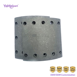 Doublure de <span class=keywords><strong>frein</strong></span> pour camion lourd WVA 19094 420x200mm 10 trous pour camions DAF, Benz, Iveco, Man P, G, R, série <span class=keywords><strong>4</strong></span> - Product Image 2