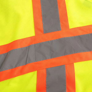 Chaleco DE SEGURIDAD reflectante estándar americano Camiseta de ingeniería de tráfico de construcción Camisas de alta visibilidad Material reflectante - Product Image 5