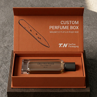 Confezione Regalo di Lusso Personalizzata per Colonia Arancione e Scatola Magnetica per Presentazione Profumo con Scatola di Carta Profumata e Scatola per Confezionamento Fragranze