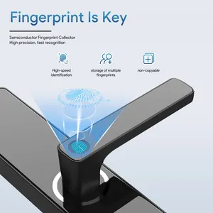 Sicherheit Äußere Innenausrichtung ferngesteuert intelligent Schloss digitales Passwort Fingerabdruck intelligente Türschlösser für Eingangstür
