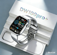 Reloj Inteligente DW100 Pro con Huella Dactilar, 3+32G, Tarjeta SIM 4G, Android, Pantalla AMOLED 368 * 448, Ultra Fitness Tracker, Brújula