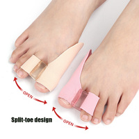 Séparateur d'orteils en gel de silicone réglable, correcteur d'hallux valgus, écarteur, redresseur, soulagement de la douleur, soin des pieds