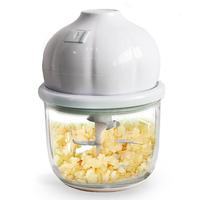 350ml Unieke Vormgegeven Glazen Mini Elektrische Knoflookhakker Draagbare Groente- & Babyvoedselprocessor