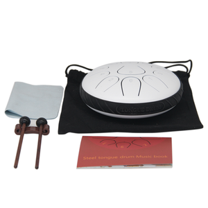 Ensemble de tambour à langue en acier de qualité supérieure, 6 pouces, 11 notes, gamme diatonique complète, élégant et minimaliste, idéal pour <span class=keywords><strong>les</strong></span> cadeaux de fêtes et la décoration intérieure - Product Image 5