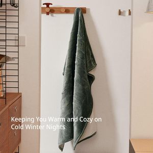 <span class=keywords><strong>Couverture</strong></span> électrique portable en polaire super douce, luxueuse et chaude, nouvelle collection hiver - Product Image 3