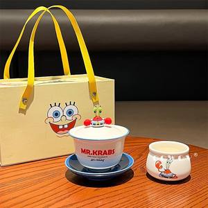 Juego de Té de Cerámica de Bob Esponja y Patricio, Caja de Regalo, Regalo de Inauguración de Casa, Regalo de Cumpleaños - Product Image 5