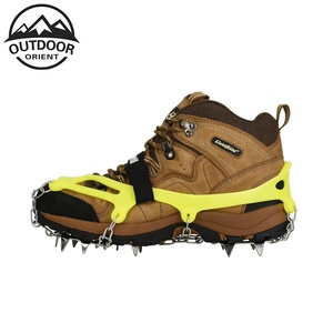 Griffes 12 dents <span class=keywords><strong>Crampons</strong></span> <span class=keywords><strong>chaussures</strong></span> antidérapantes couverture chaîne en acier inoxydable Ski extérieur glace neige randonnée escalade - Product Image 3