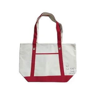 Minh Ha Vietnam Bolsas de compras extra grandes de lona de algodón ecológicas con mango de cuerda reutilizables para compras en supermercado - Product Image 1