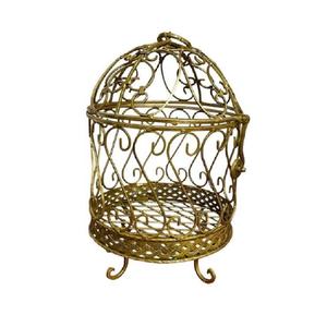 Jaula para Pájaros con Acabado Dorado, Diseño Premium, Jaula Metálica Portátil Personalizada, Casa para Pájaros con el Mejor Diseño - Product Image 2