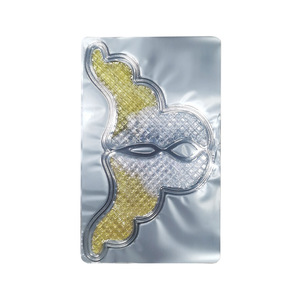 Patch pour les plis nasogéniens bicolore en cristal, or et noir, masque facial anti-rides en hydrogel pour le soin du visage - Product Image 1