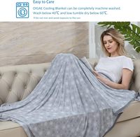 Couverture rafraîchissante d'été en nylon surdimensionnée pour dormeurs chauds, fabriquée en Chine, effet froid, taille Queen
