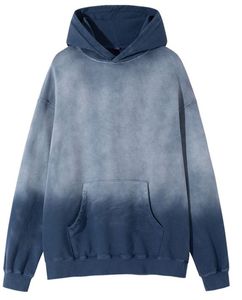 Custom Logo INS Style <b>Padded</b> Heavyweight Knitted Fabric Hoodies Solid Color Plain <b>Running</b> Wear for Men New Plus Size T-Shirts - Product Image 6