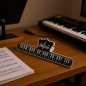 Clip porte-partiture en plastique à 5 anneaux pour accessoires d'instruments de musique - Product Image 2