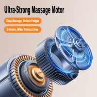 Cordon de massage cervical USB-A/Type-C, câble de charge rapide PD 100W en PVC tressé, 3 moteurs vibrants pour téléphone et ordinateur portable